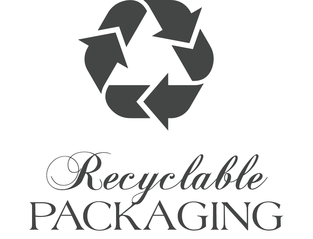 Recyclable Packaging Brand Icon for Crystl. Candles